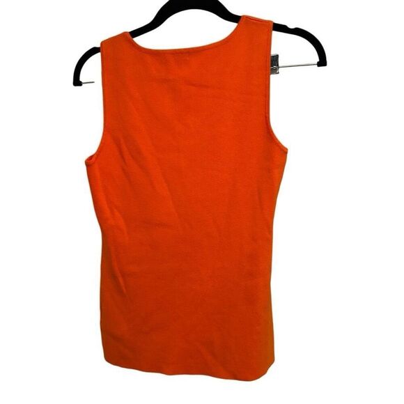 Anthropologie orange sweater tank- size L - Picture 4 of 7